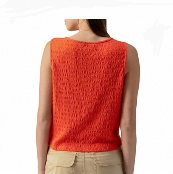 NWT Sanctuary Womens Textured Tie Button Up Top - Picture 3 of 9